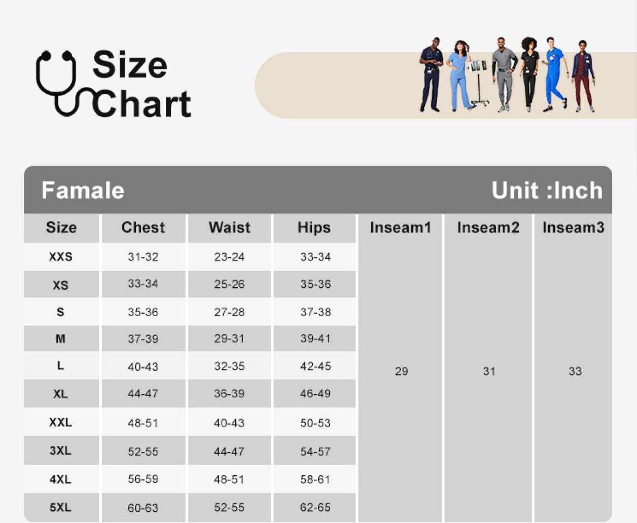 Najah 4 pocket Scrub Pant