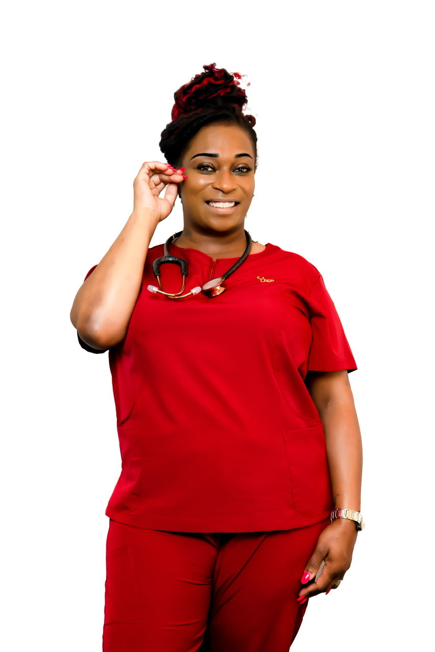 Brianne 4-Pocket Scrub Top