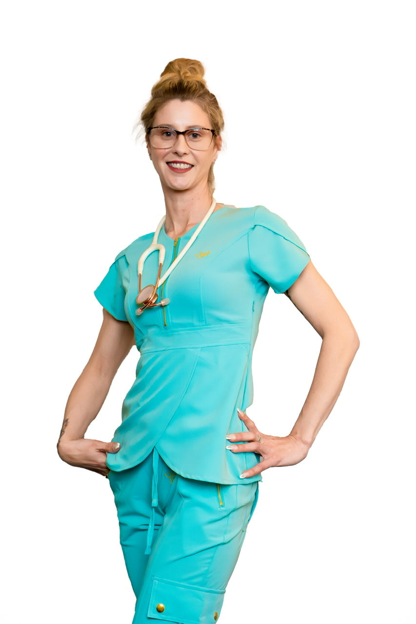 Keyana  2-Pocket Scrub Top